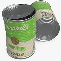 Distorted Campbells Worthing Soup Can