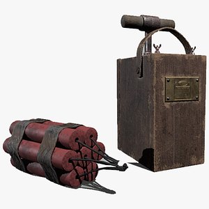 Dynamite with Detonator 3D