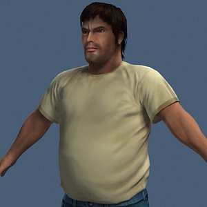 3d next-gen fat guy