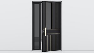 Aluminium door 282 3D model
