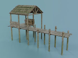 3D Wooden Docks