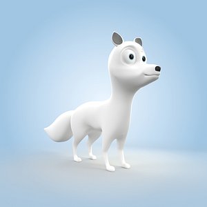 Arctic fox 3D model