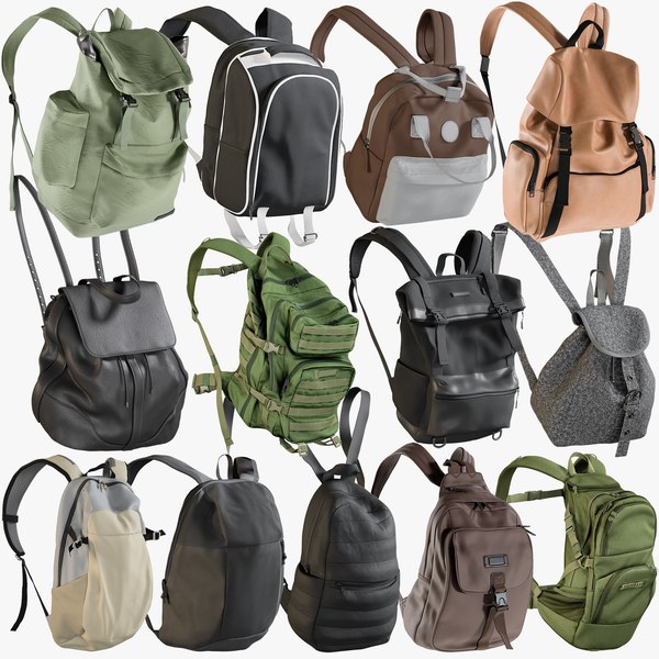 3d model small backpack