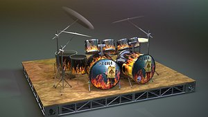 drum kit 3D
