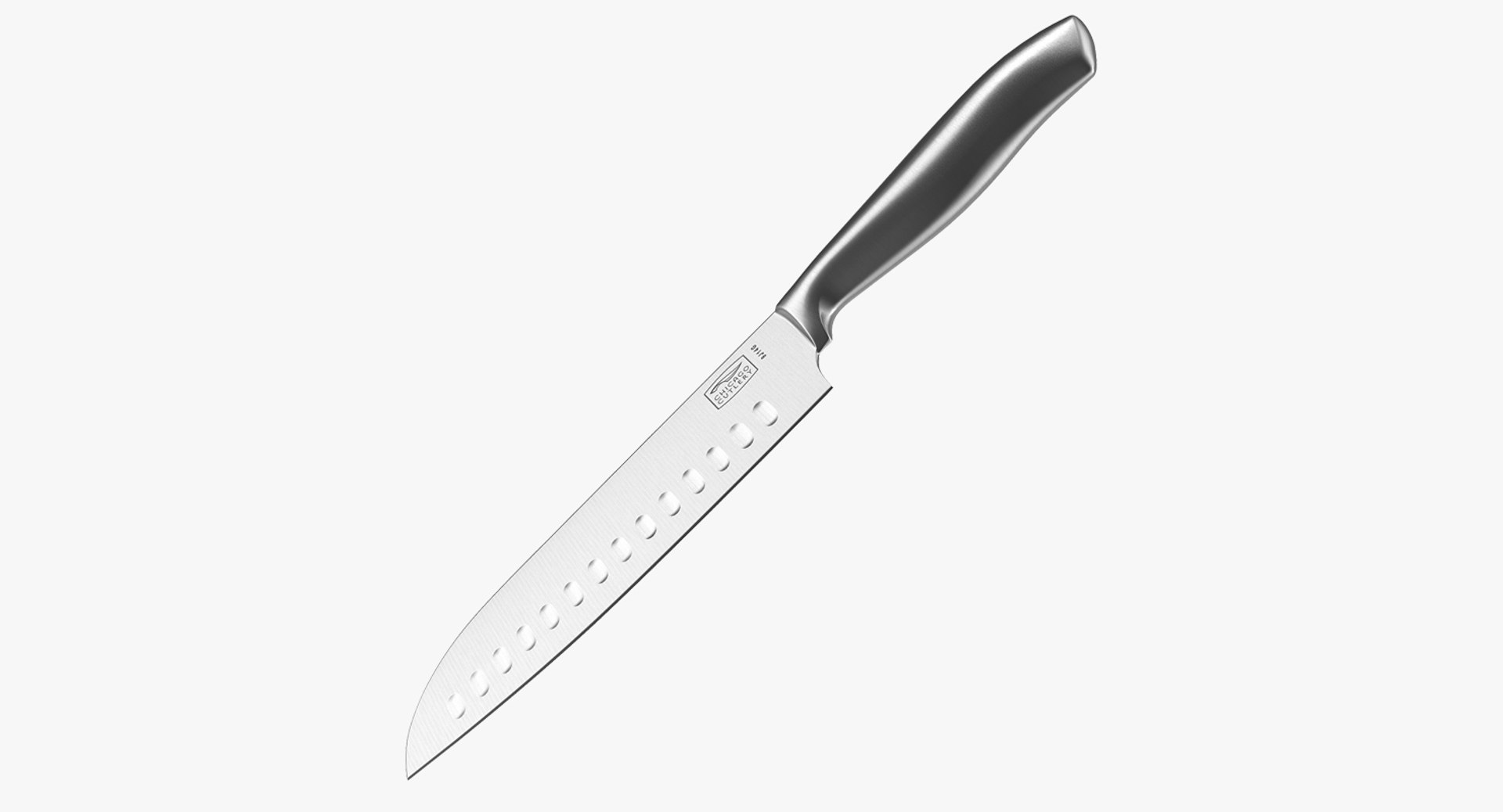 Stainless Steel Chef Knife 3D model preview