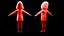 Stilisiertes 3D-Cartoon-Hoodie-Modell für Frauen