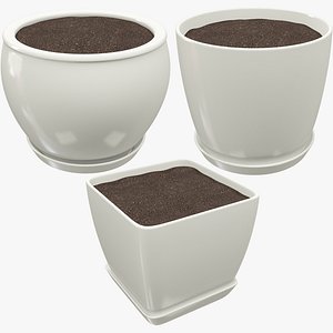 flower pots 3D model