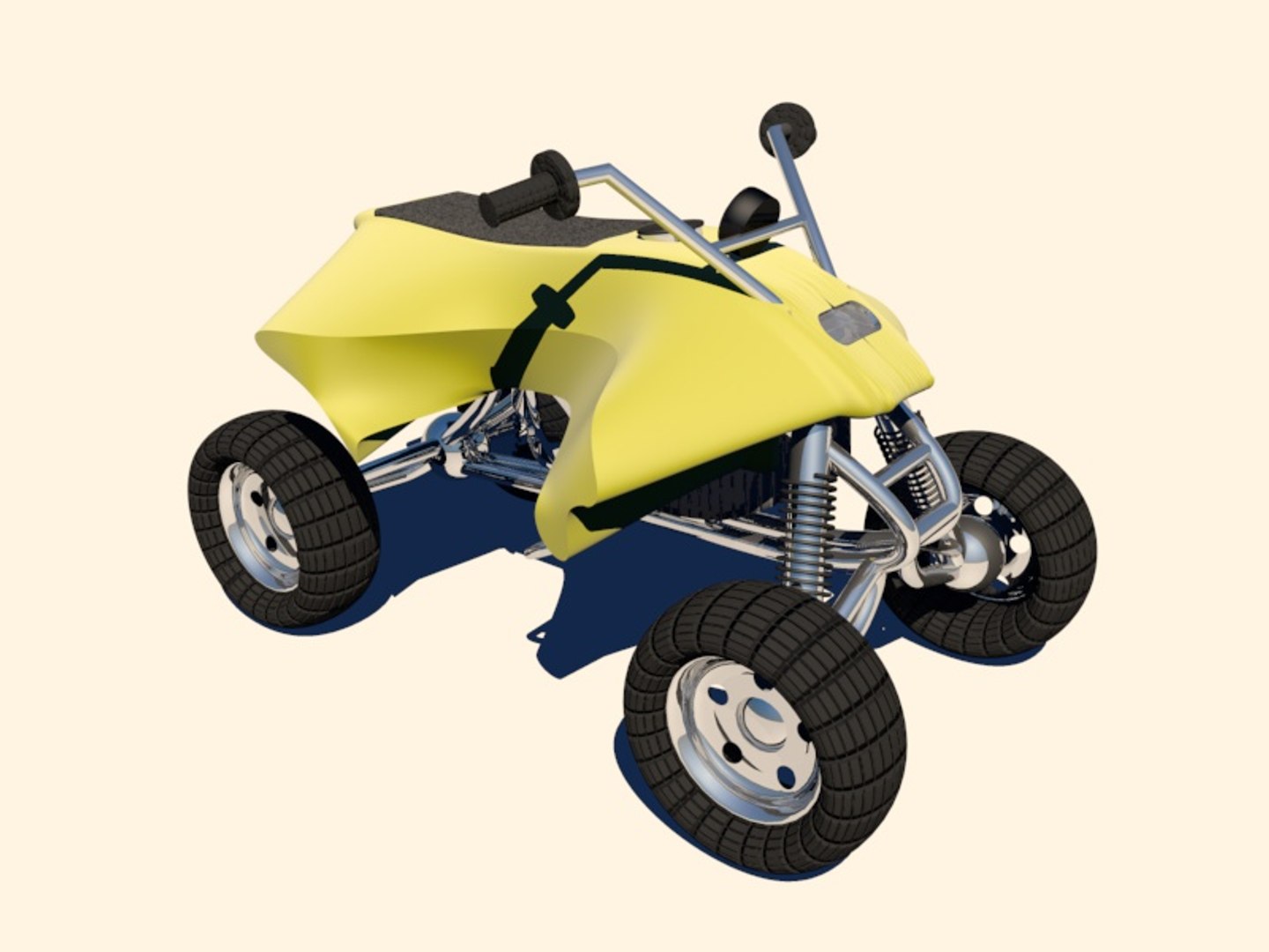 3d Yamaha Yfz Atv Quad Model