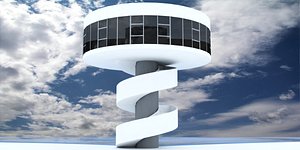 auditorium niemeyer 3d 3ds