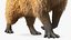 3D Capybara Walking Pose Fur