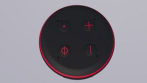 3D Amazon Echo Dot 3rd Generation Charcoal red model