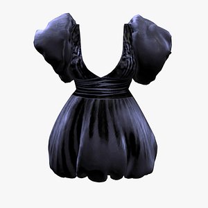 3D Puffy Dress V1 model