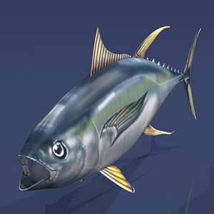 3d tuna fishing model