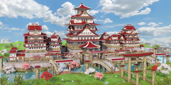 castle fantasy asia model