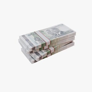 3D model 100000 Cambodian Riel KHR