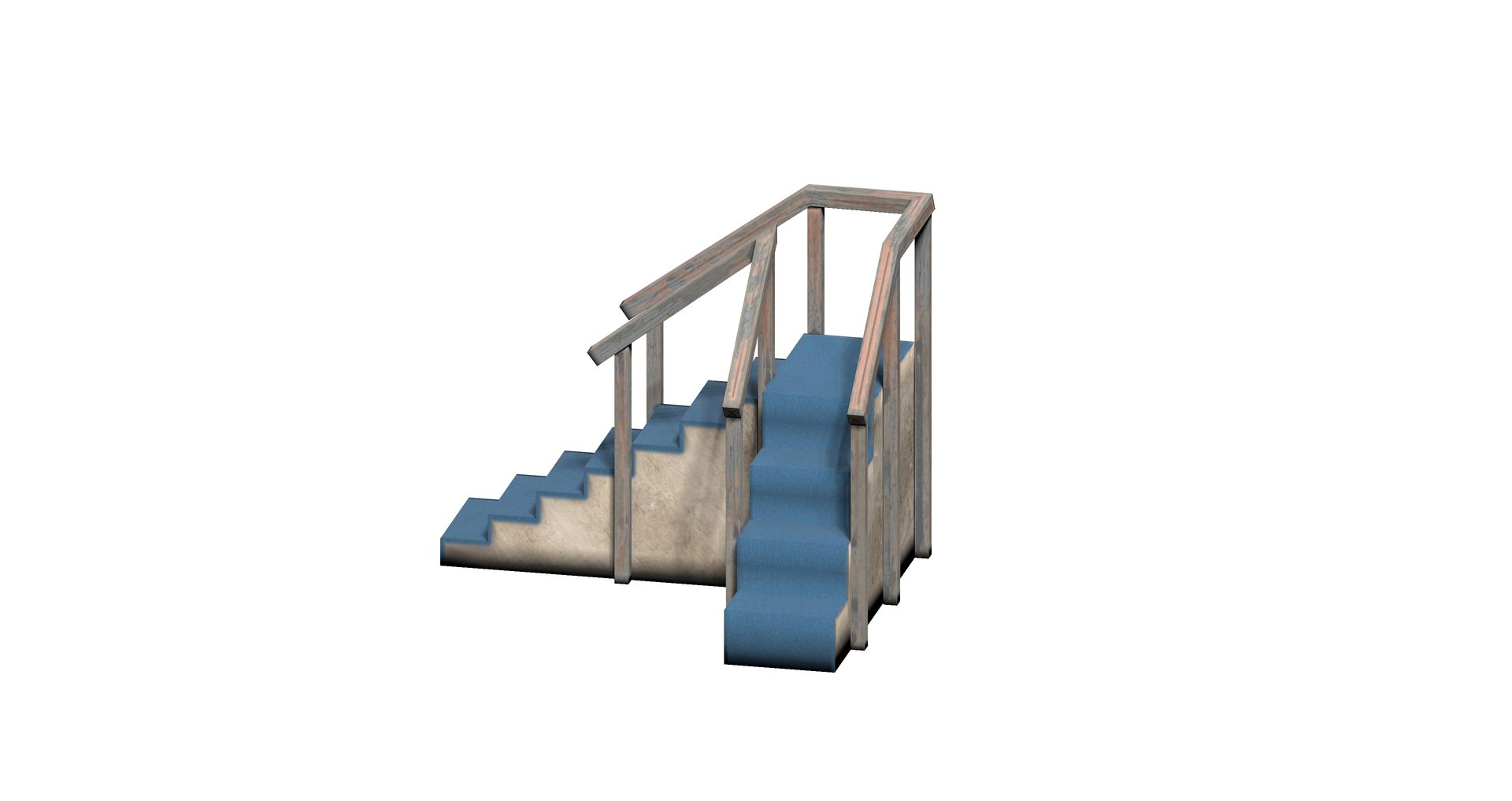 Lowpoly Modular Corner Stair Model - TurboSquid 2066406