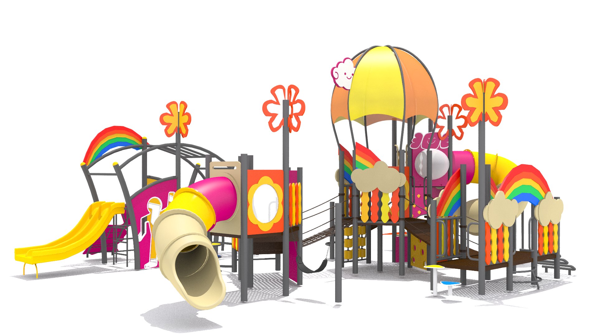 Rainbow Playground 3D TurboSquid 1779208