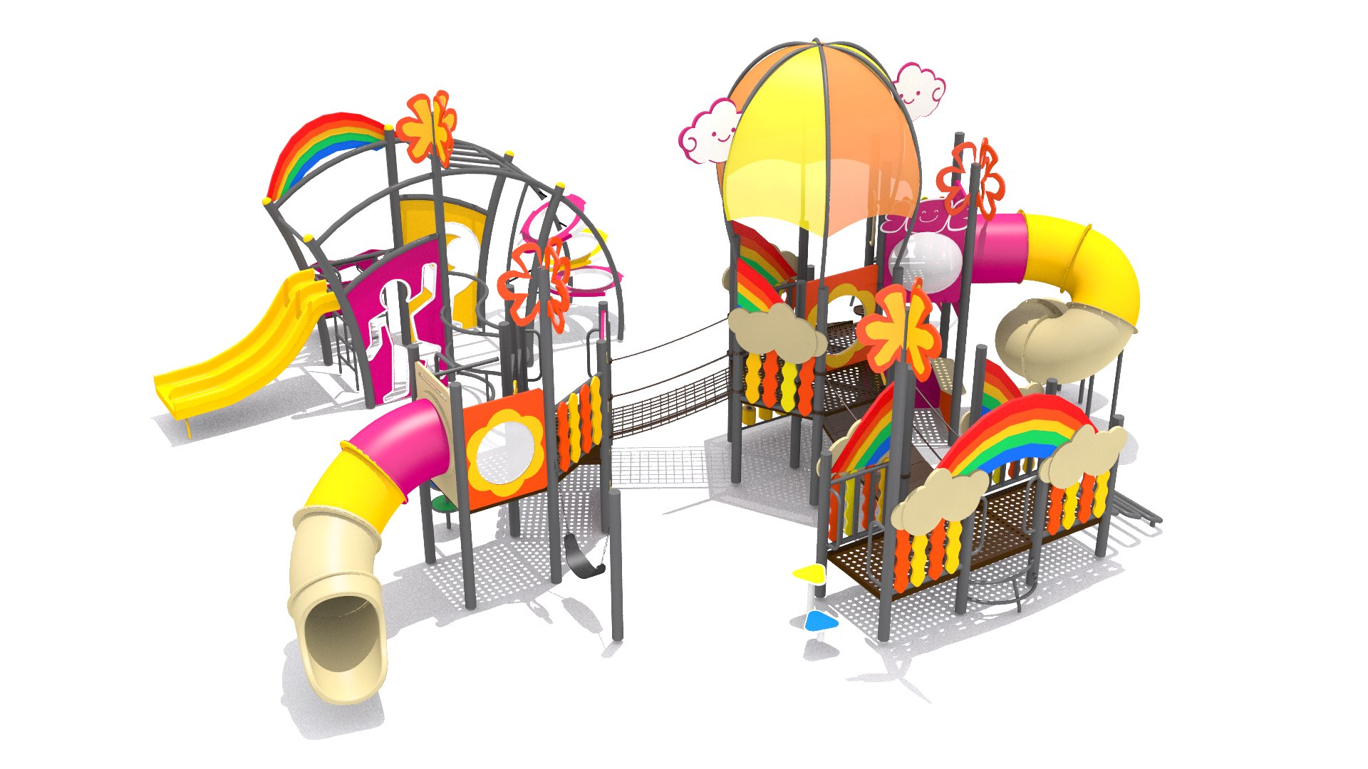 Rainbow Playground 3D TurboSquid 1779208