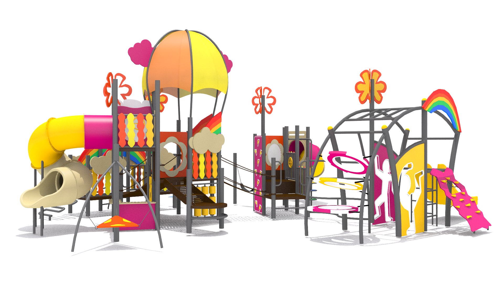 Rainbow Playground 3D TurboSquid 1779208