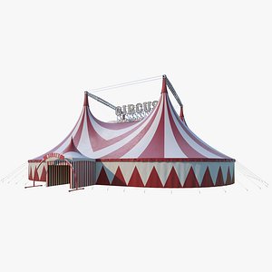 3D circus tent fair model