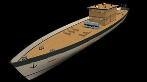 The ship 3D model