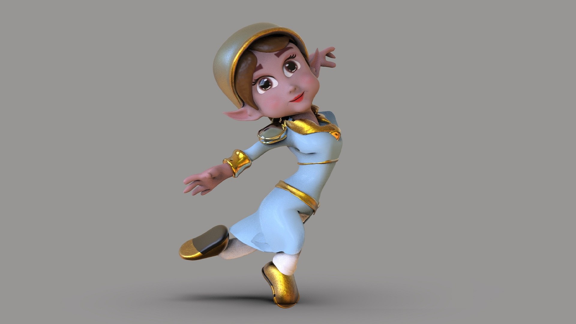 Elf Girl Toon 3D model - TurboSquid 2048223