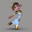 Elf Girl Toon 3D model