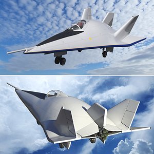 3D Advanced Tactical Air Superiority Fighter Rigged