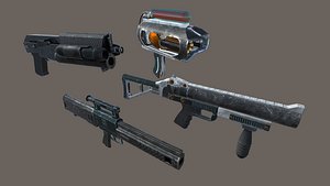 3D gun scifi pack