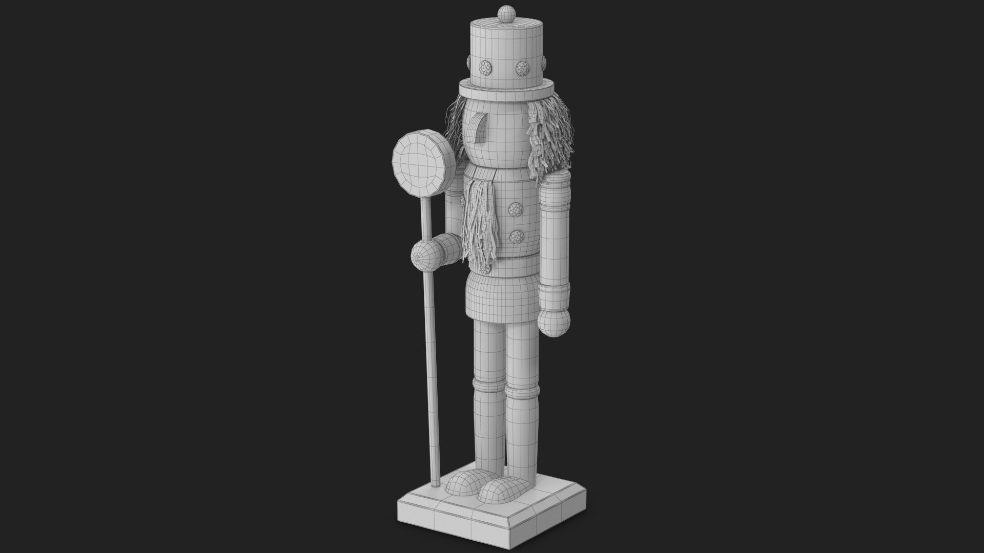 3D Christmas Nutcracker 7 https://p.turbosquid.com/ts-thumb/9E/onmYXk/2O/wireframe_02/jpg/1725685750/1920x1080/fit_q87/b5d8a3f1e7b9706169e8ef015cfc3d85d611fff2/wireframe_02.jpg
