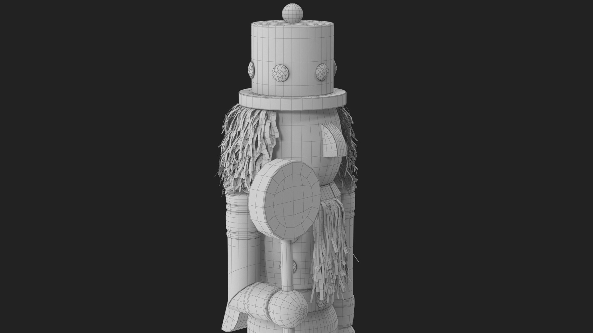 3D Christmas Nutcracker 7 https://p.turbosquid.com/ts-thumb/9E/onmYXk/Sa/wireframe_10/jpg/1725685776/1920x1080/fit_q87/9a58294f5c7edff91b5a07d1dc425fb7ff33d436/wireframe_10.jpg