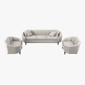 diamond lounge sofa chairs 3D model
