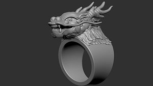 3D Chinese Dragon Ring