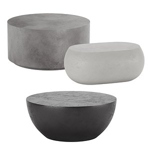 3D model Outdoor Coffee Table West Elm