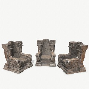 old throne 3D model