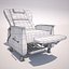 3d model hospital therapy chair recliner