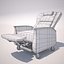 3d model hospital therapy chair recliner