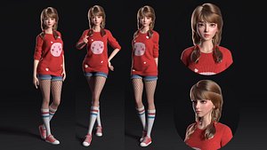 Virtual Beauty of Women 3D model