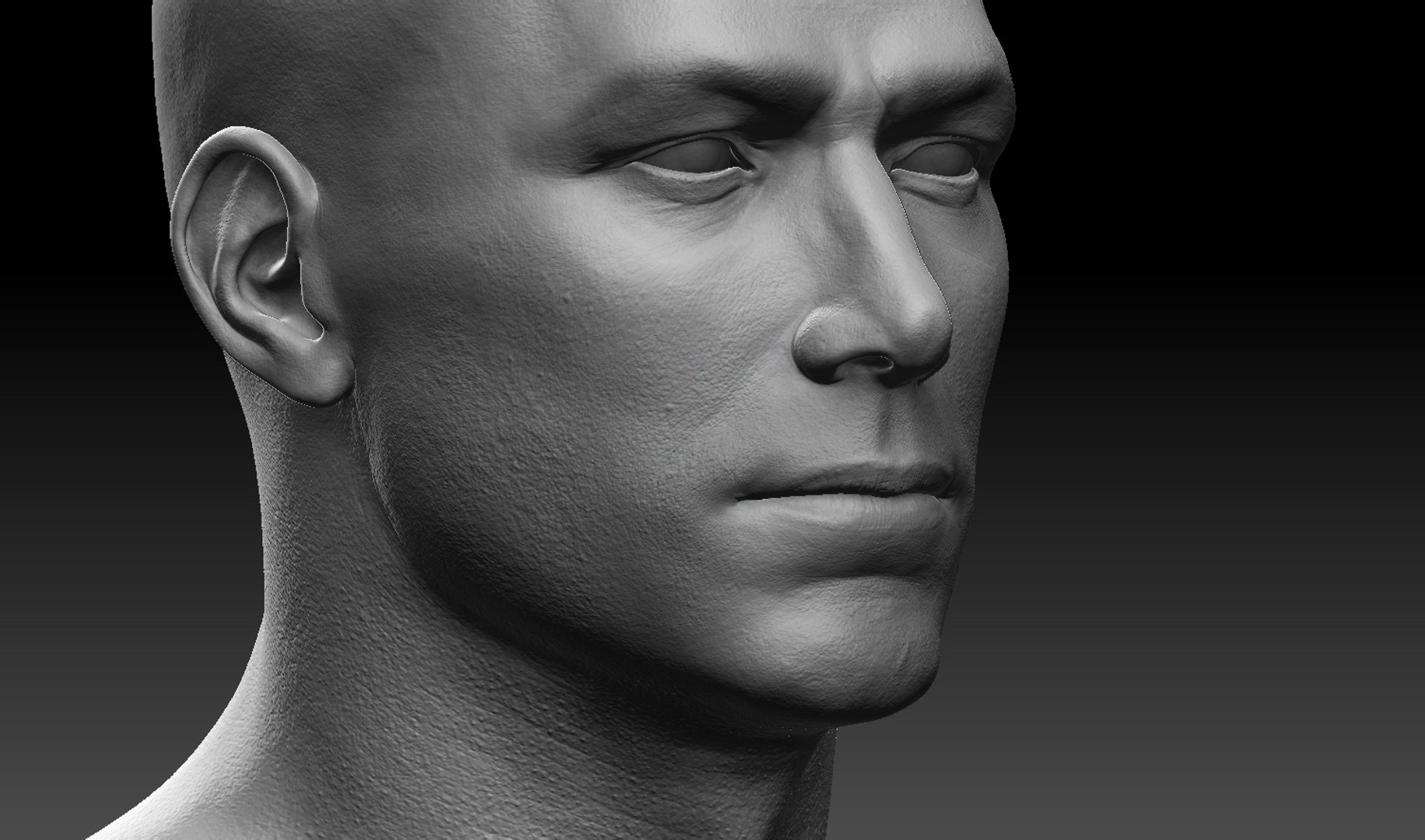 Realistic Man Face - 3D model by Bukachell (@Bukachell) [dccae52]