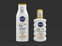 Nivea Kids Protect and Sensitive Sun Lotion and Spray