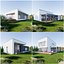 10 Houses - Created with fully parametric Revit Families 3D model