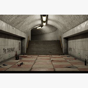 3D blender corridor model