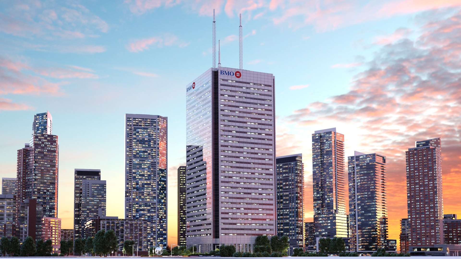 First Canadian Place V3 Lowpoly 3D Model - TurboSquid 1781892
