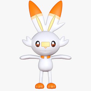 Scorbunny Pokemon Sword Rabbit 8K