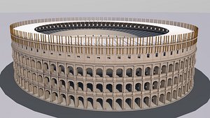 3d model of colosseum coliseum flavian