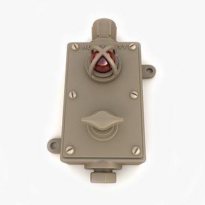 vintage industrial switch 03 3d obj