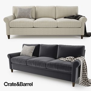 Crate and Barrel Montclair 3 Seat Sofa