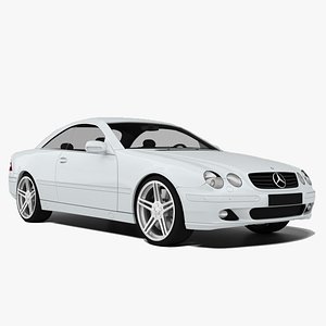 3D Mercedes-Benz CL-Class W215 Mercedes-Benz CL 55 AMG Mercedes-Benz C215 model