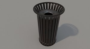 Old Metal Trashcan