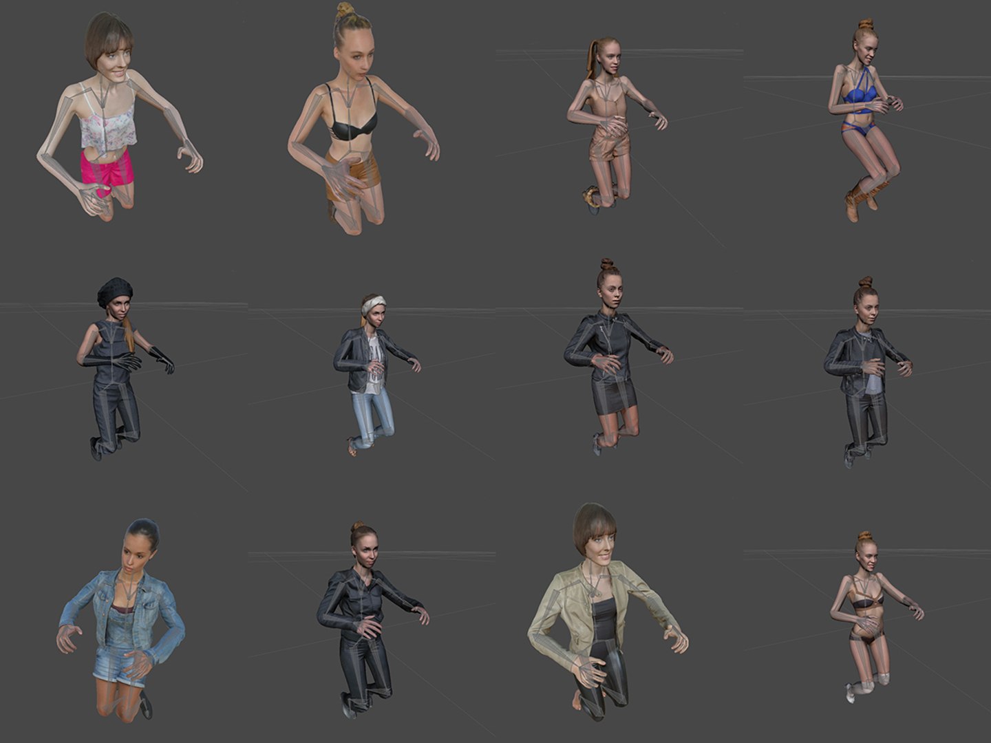 3d 12 female characters rigged model https://p.turbosquid.com/ts-thumb/9F/aoEHZO/ewKatIVw/12realisticriggedcharactersfemalebones/jpg/1455031646/1920x1080/fit_q87/fe83f863f98a8c1bf36eb82d28012766845fb21a/12realisticriggedcharactersfemalebones.jpg